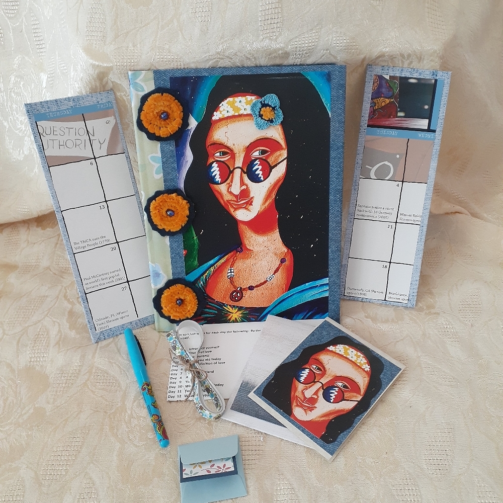 ⭐️Host Pick⭐️Mona Lisa Hippie Journal Handmade One of a Kind